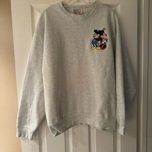 Vintage Too Cute Disney Mickey & Minnie Crewneck 1992